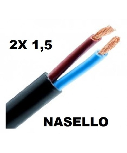 [TPR2X1,5NASE] ROLLO CABLE TIPO TALLER 2x 1,5 NASELLO