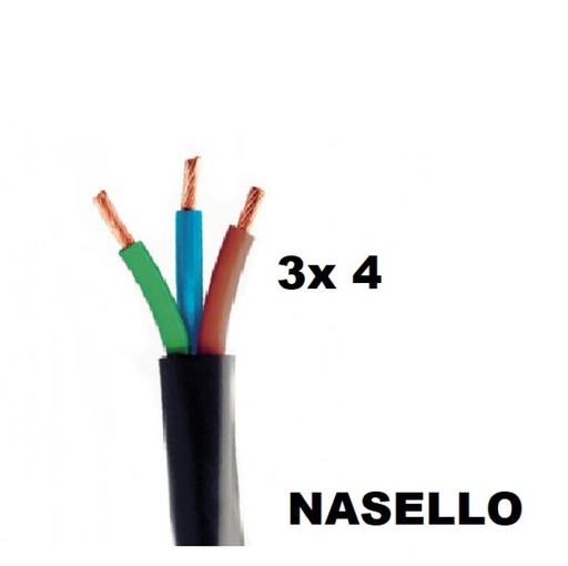[TPR3X4NASE] ROLLO CABLE TIPO TALLER 3x 4 NASELLO