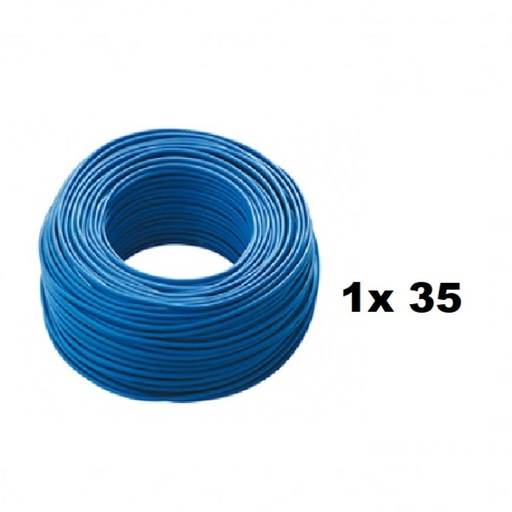[UNI35CNASE] ROLLO CABLE UNIPOLAR 1x 35 CELESTE NASELLO