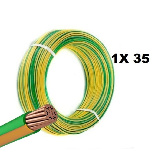 [UNI35VANASE] ROLLO CABLE UNIPOLAR 1x 35 VER-AMARI NASELLO