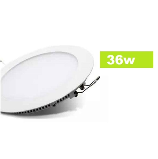[295-KIAR] PANEL LED REDONDO EMBUTIR 36W LUZ DIA RESILIENTE