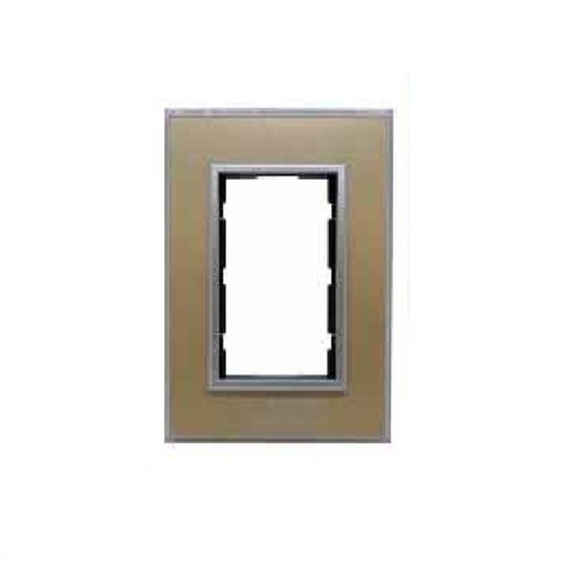 [698-23-7] TAPA BASTIDOR CRISTAL RECTANGULAR 10x5 CHAMPAGNE PLATA JELUZ