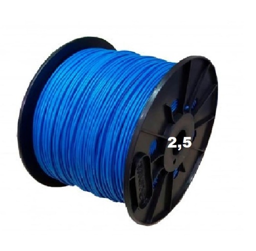 [BUNI2,5CWIRE] BOBINA CABLE UNIPOLAR 1x 2,5 CELESTE WIREFLEX