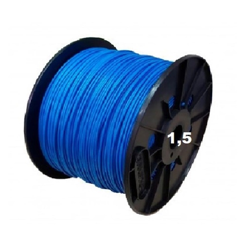 [BUNI1,5CNASE] BOBINA CABLE UNIPOLAR 1x 1,5 CELESTE NASELLO
