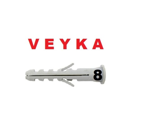 [665212] TARUGO ESTANDAR CON TOPE Nº 8 BOLSA POR 1000 Unds VEYKA