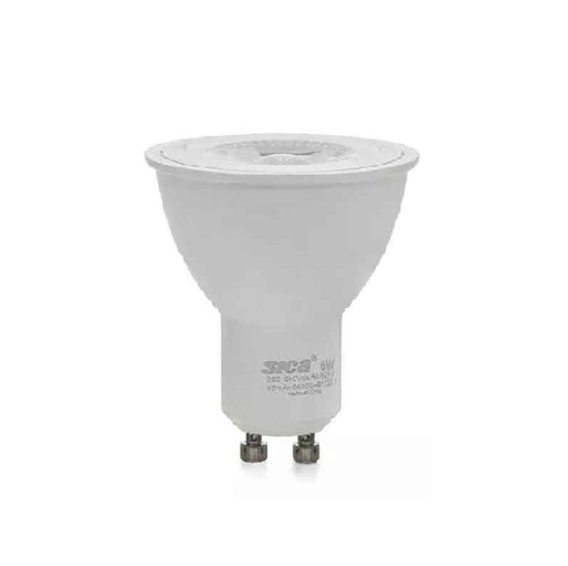 [911220] LAMPARA LED DICROICA 6W GU10 LUZ CALIDA SICA