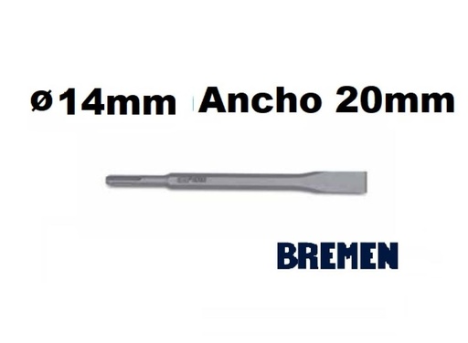 [3179-BREMEN] SDS PLUS CINCEL PLANO ø14mm (250x20mm) BREMEN