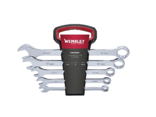 [7923-BREMEN] JUEGO DE LLAVES COMBINADAS WEMBLEY® (5Pzs) 10,11,13,17,19 BREMEN