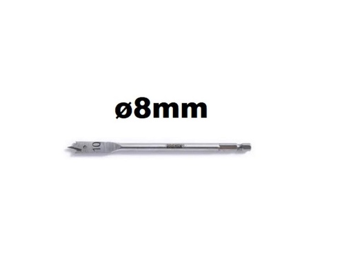 [7402-BREMEN] MECHA para MADERA (Paleta / Tricúspide) ø 8mm BREMEN